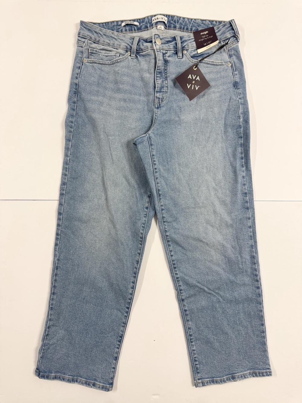 Ava & Viv Light Blue Straight Leg Jeans